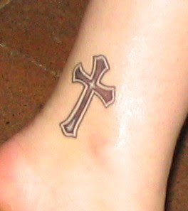 Cross Tattoos On Ankle