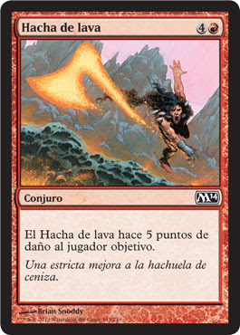 Hacha de lava