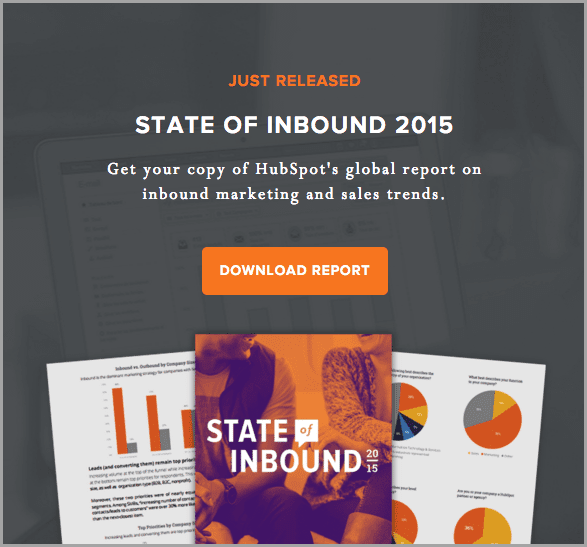 hubspot state of inbound report for lead magnet ideas