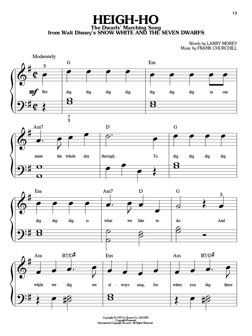 Free Free 288 Disney Songs Piano Sheet Music With Letters SVG PNG EPS DXF File