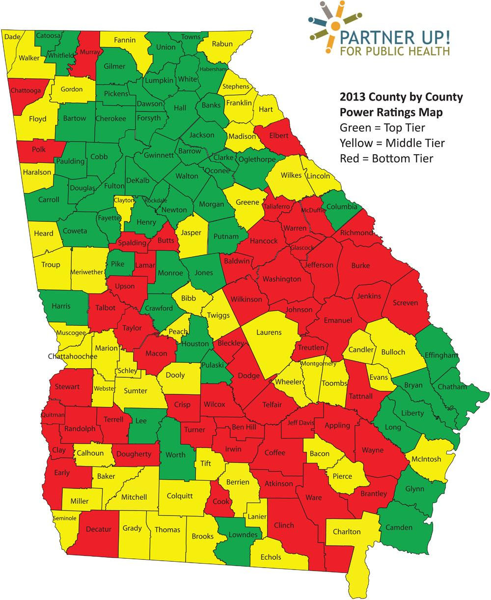 Georgia county map  Map of Georgia counties United States of America