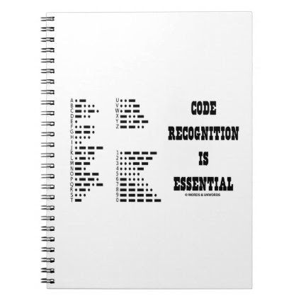 Code Recognition Is Essential (Morse Code) Spiral Notebook