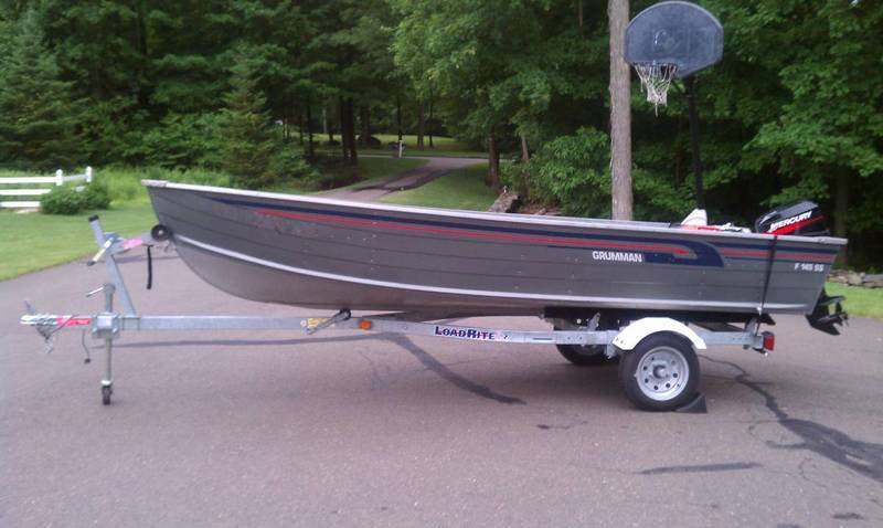 14 ft Aluminum boat, motor, trailer | Free Classifieds ...
