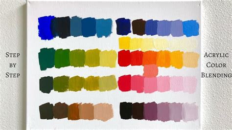  acrylic color mixing chart free pdf download draw and paint for fun