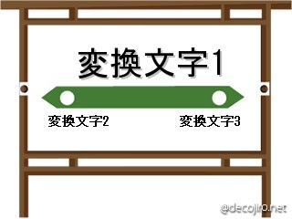駅看板 画像が作れるジェネレータ デコじろう