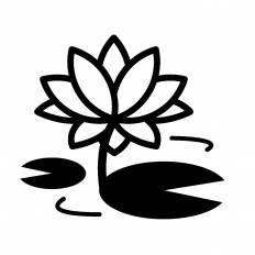 コンプリート フリー 蓮 の 花 シルエット 乾いた壁