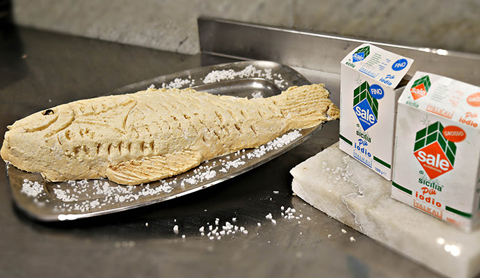 Madison Spigola O Branzino Al Forno In Crosta Di Sale