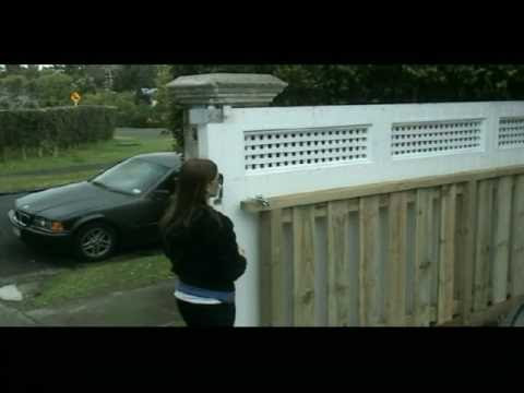 See how the sliding driveway gate works - YouTube