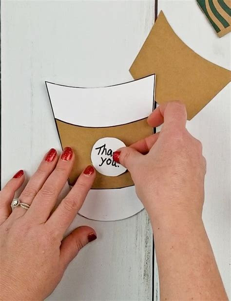  coffee cup gift card holder template free pdf and svg file leap of