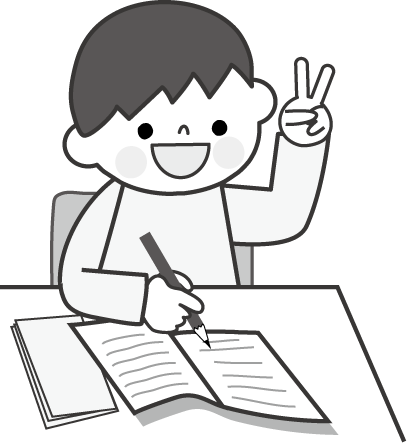 勉強のイラスト 男の子 無料イラスト フリー素材