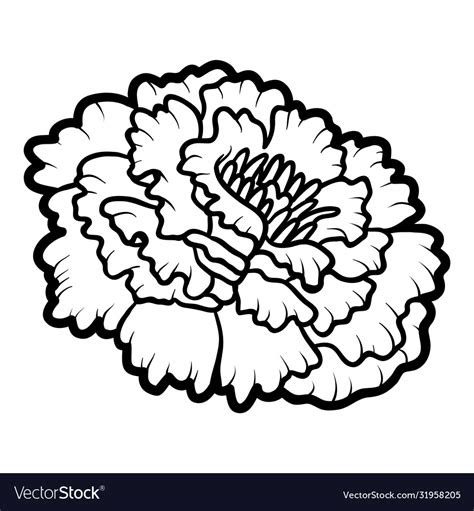 Love, if you enjoyed this tutorial, be sure to check out all of my other diy paper flowers, too! coloring book flower marigold royalty free vector image