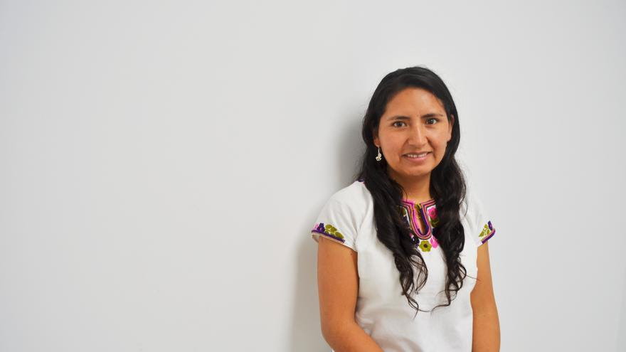 Tania Pariona, lider indígena y de los derechos de los niños y niñas trabajadoras de Latinoamérica y diputada del Frente Amplio de Perú