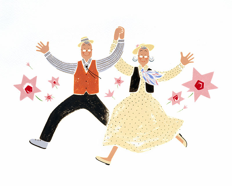 老夫婦イラスト ダンスする元気な熟年カップル ストックイラスト 衛星写真素材blog 株式会社アートバンク オフィシャルブログ