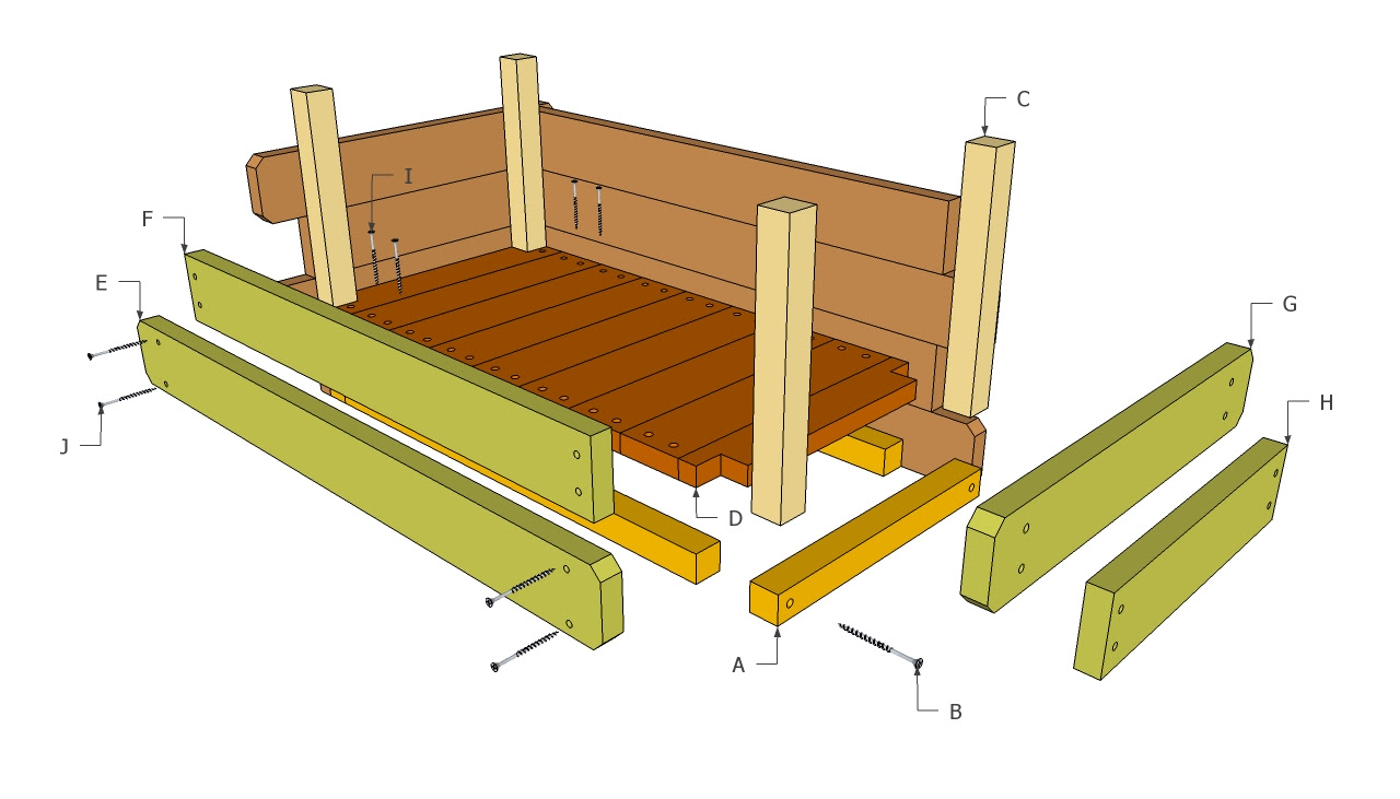 Build DIY Cedar planter plans wooden planter boxes PDF 