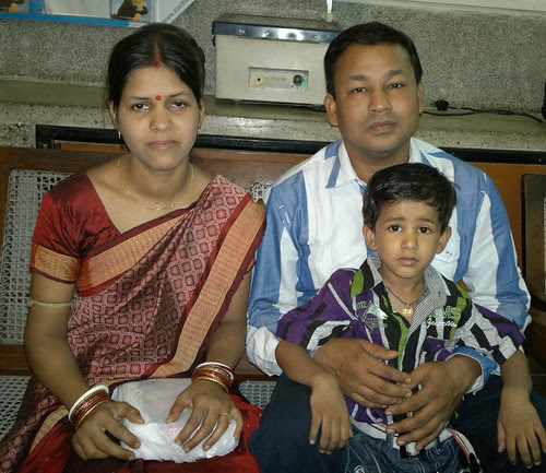 Happy parents of a high risk baby come to thank the clinic by sswain_1999