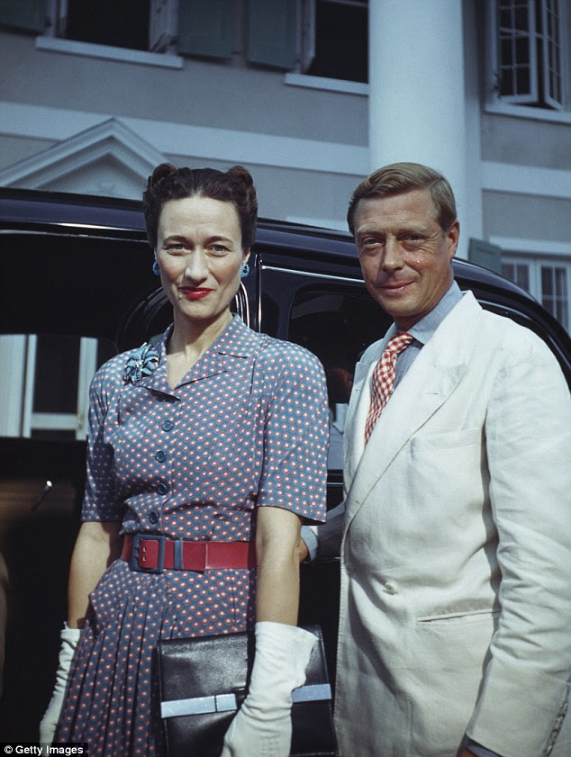 Military leaders had serious concerns about the Duke of Windsor, right, and his wife Wallis Simpson, left