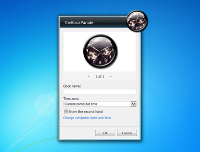 The Black Parade Gadget settings