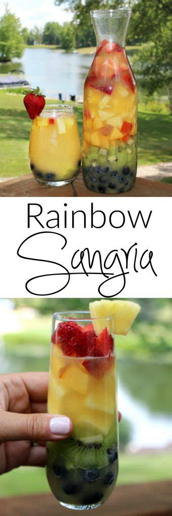 rainbow sangria  easy white wine sangria recipe
