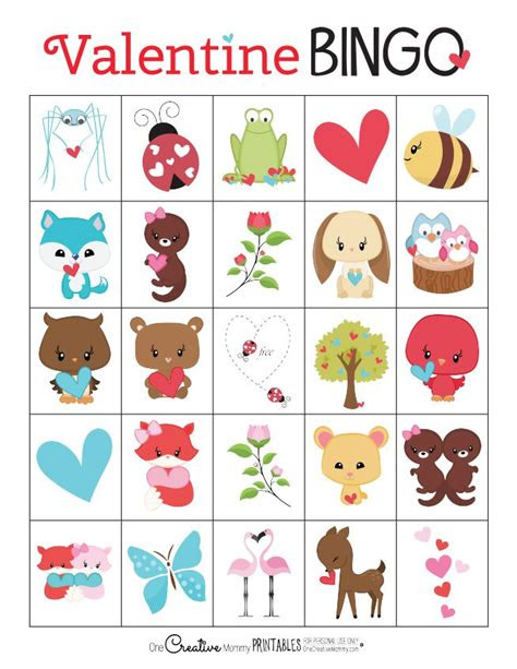 Have fun and best of luck! 9 sets of free printable valentine bingo cards