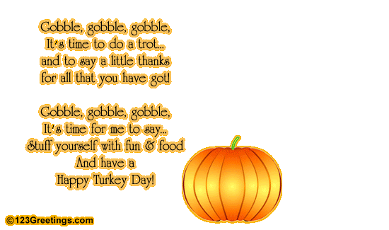 A Thanksgiving Turkey Poem! Free Turkey Fun eCards ...
