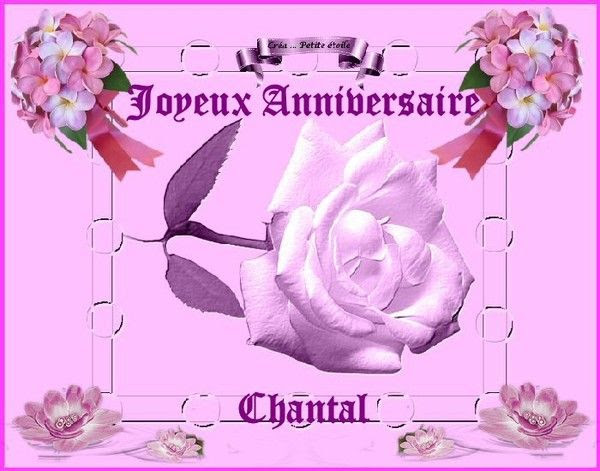 Joyeux Anniversaire Chantal