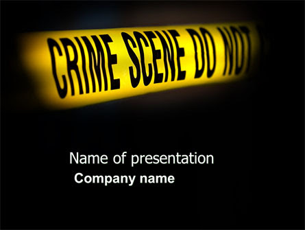 Crime Scene Presentation Template for PowerPoint and ...