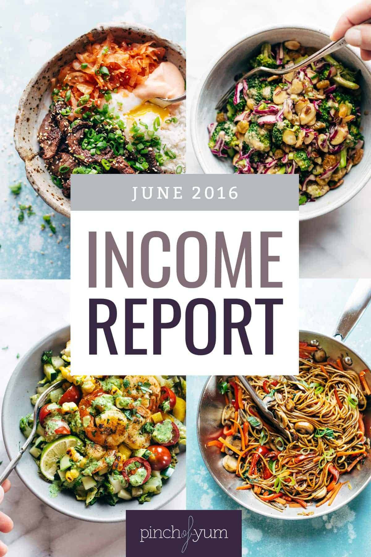 Traffic and Income Report for June 2016