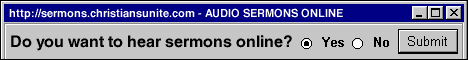 Online Audio Sermons