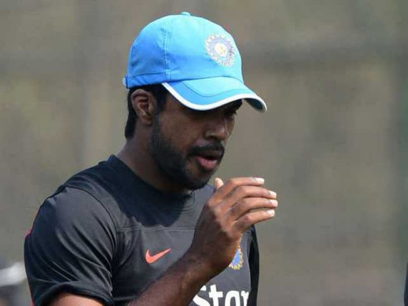 Varun Aaron during Indian team practice