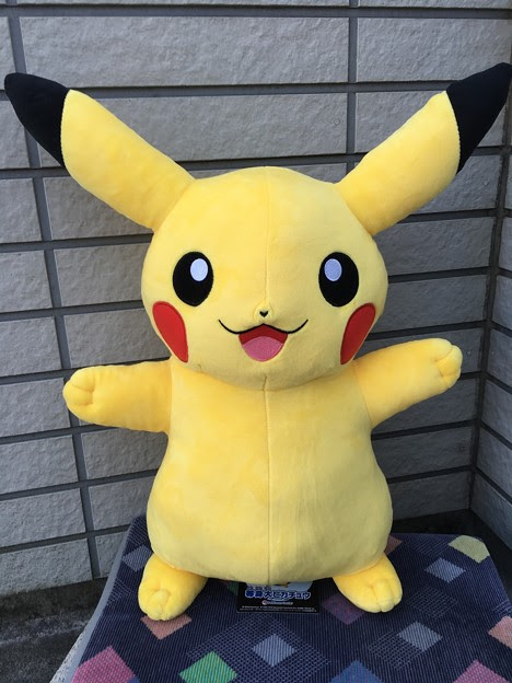 ポケモンセンターオリジナル ぬいぐるみ 等身大ピカチュウ スマイル 写真共有サイト フォト蔵