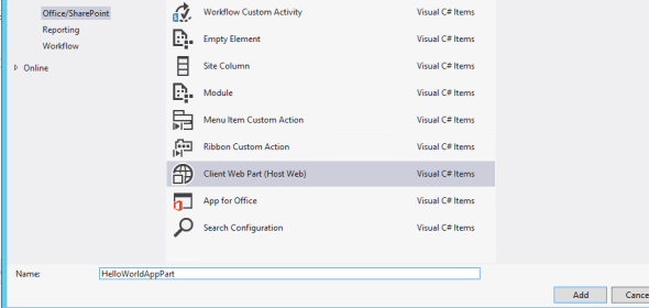 Add Client Web Part