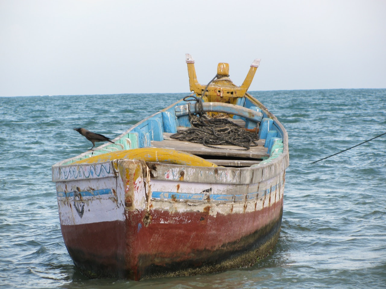 Wooden Fishing Boat on the Bay of Bengal | Pics4Learning