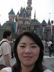 Jenny in front of the Castle