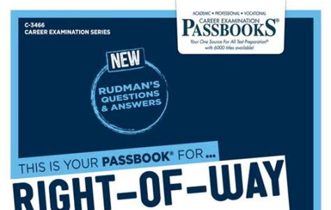 Download AudioBook Right-Of-Way Agentpassbooks Get Now PDF