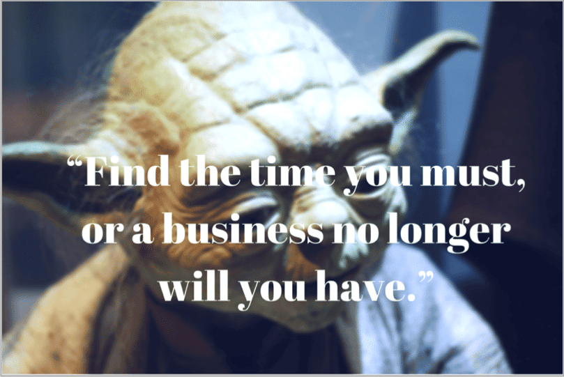 Yoda quote - grow your startup with social media
