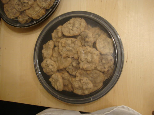 big container of cookies