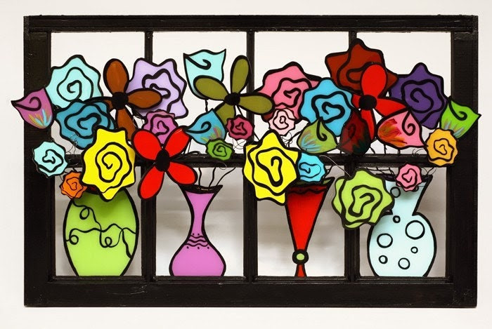 Conversation Window with black frame