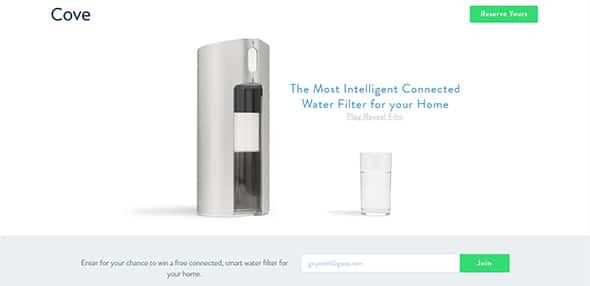 Cove minimal web design