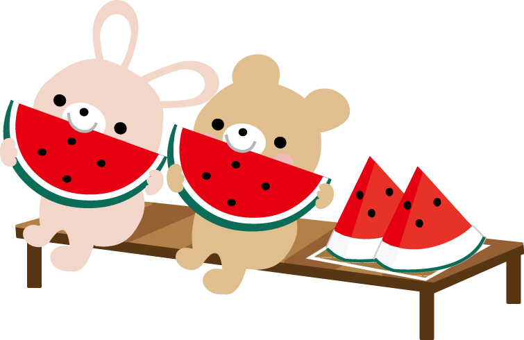 西瓜 すいか のイラスト 無料イラスト フリー素材