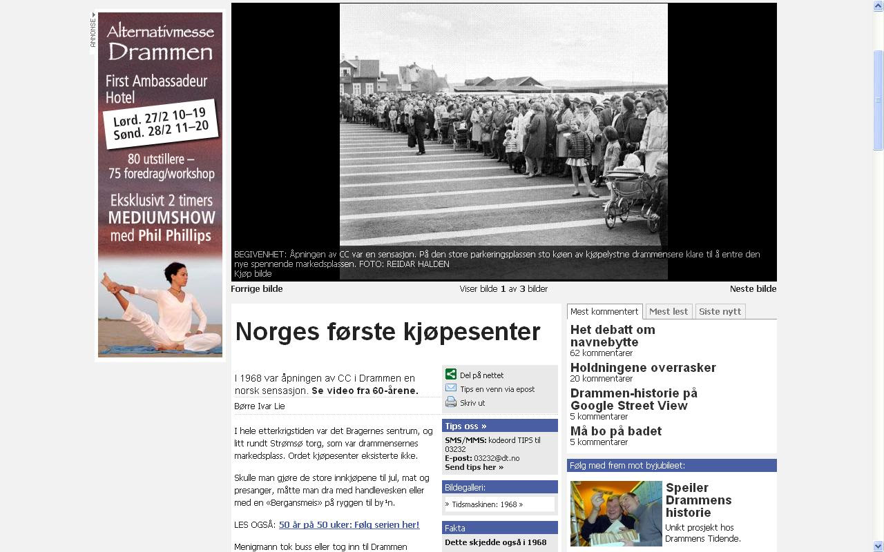norges første kjøpesenter