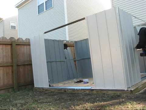 HOW TO STORAGE SHED FROM LOWES ASSEMBLED BY HANDS FOR YOU 