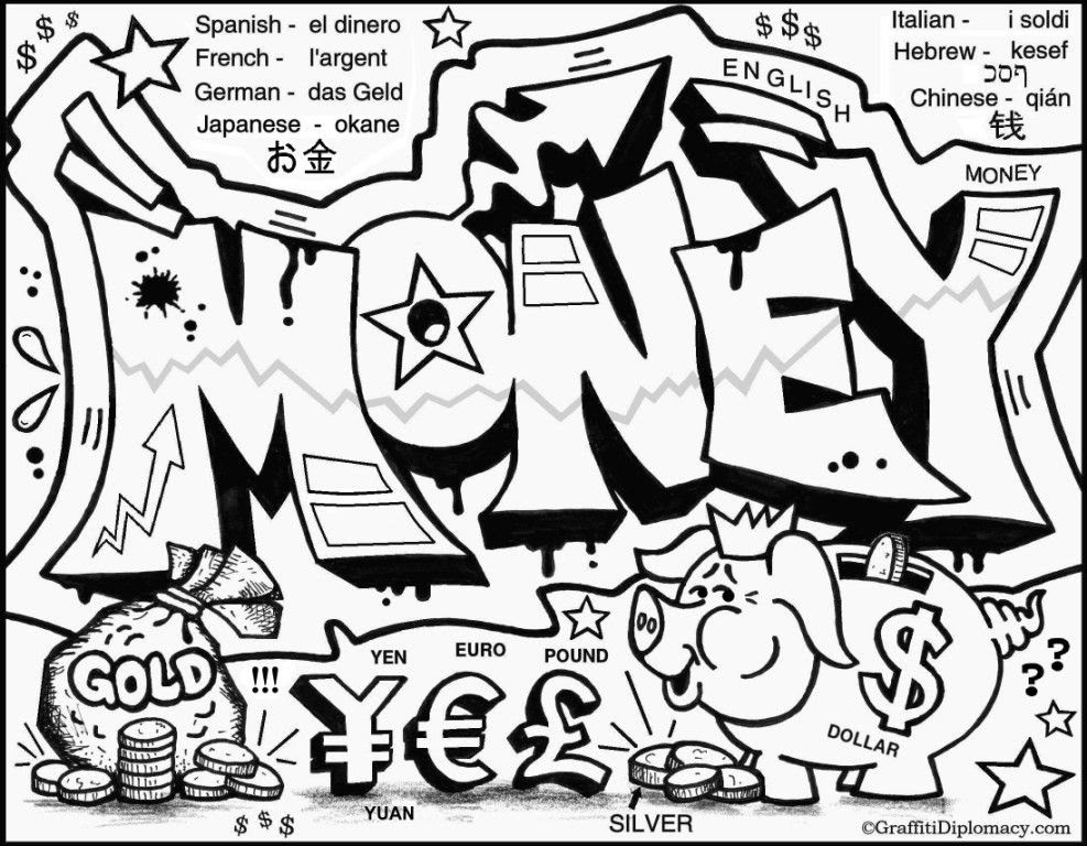 Love Graffiti Coloring Pages Coloring Pages #3270 Coloring ...