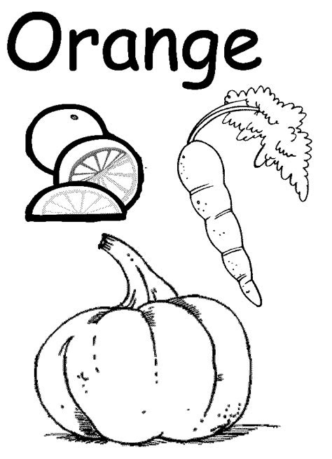 Connecting the color orange to the word orange. preschool coloring worksheets clip art library