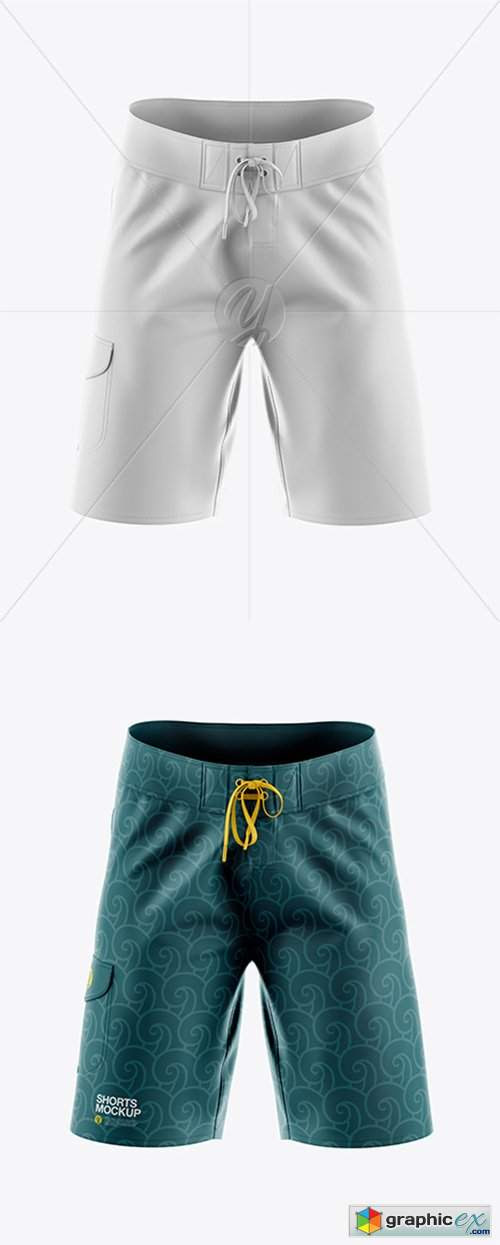 Download Men's Shorts HQ Mockup - Front View » Free Download Vector ...