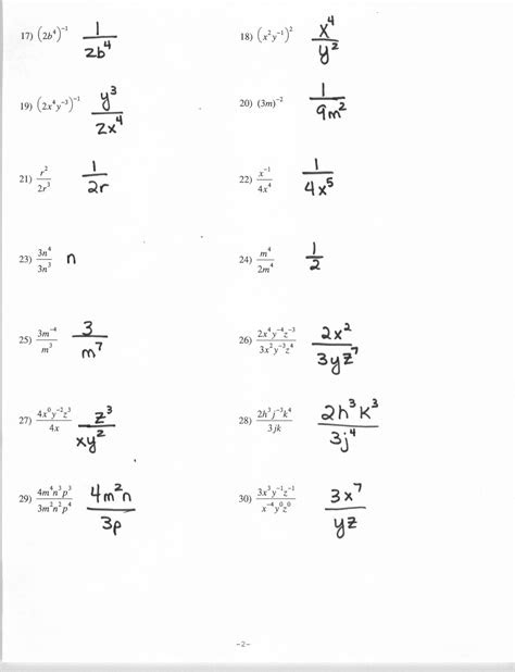 worksheet positive and negative exponents worksheet grass fedjp