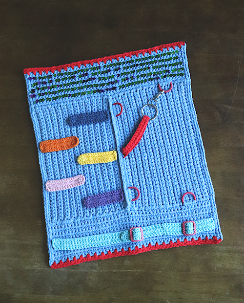 Relaxing Crochet Fidget Blanket Pattern | AllFreeCrochet.com