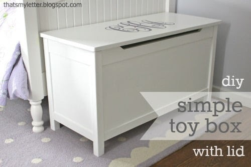 Ana White | Build a Simple Modern Toy Box with Lid | Free and Easy DIY ...