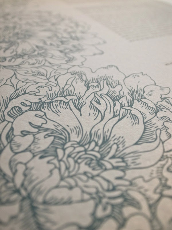 Ketubah Giclée Print by Jennifer Raichman - Peonies Heirloom Ketubah™