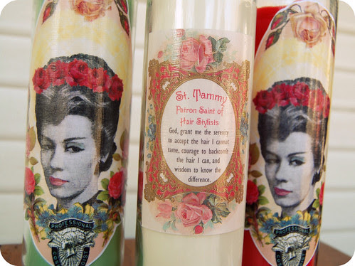 candle back with prayer