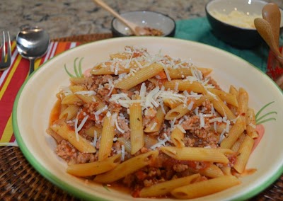 Steps to Prepare Homemade Instant Pot Penne Pasta with Meat Sauce